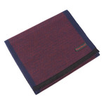 Brushed Silk Checkerboard Scarf // Red