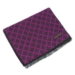 Brushed Silk Diamonds Scarf // Burgundy