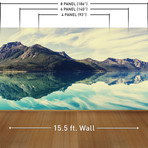 Grand Reflections Wall Mural Decal (4 Panels // 93" Width)