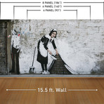 Sweep It Under Wall Mural Decal (4 Panels // 93" Width)