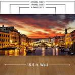 Oh Venice! My Venice! Wall Mural Decal (4 Panels // 93" Width)