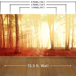 My Sylvan Paradise Wall Mural Decal (4 Panels // 93" Width)