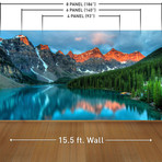 Weekend Retreat Wall Mural Decal (4 Panels // 93" Width)