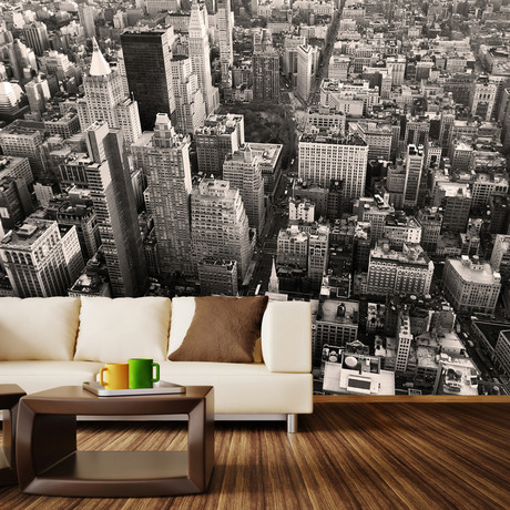 Flatiron City From Above (4 Panels // 93" Width)