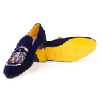 Crest Embroidered Slip-On // Violet (Euro: 39)