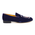 Crest Embroidered Slip-On // Violet (Euro: 39)