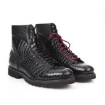 Crocodile Leather Boot // Black (Euro: 42)