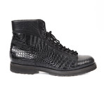 Crocodile Leather Boot // Black (Euro: 42)