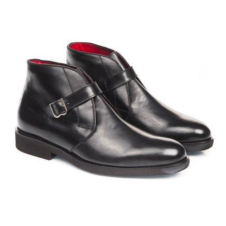 Calfskin Leather Ankle Boot // Black (Euro: 39)