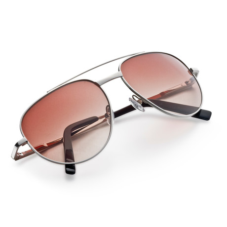 Aviator Sunglasses // Brown Graduated Lens