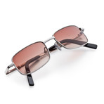 Compact Sunglasses // Brown Graduated Lens