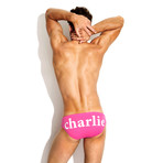 Charlie Lifeguard Swim Brief // Pink (XS)
