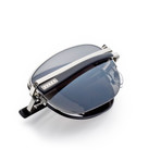 Admiralty Sunglasses // Black Mirrored Lens