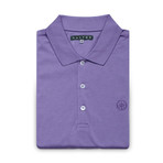 Jersey Knit Polo Shirt // Violet (L)