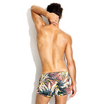 Charlie Trainer Short // Cocoa Palm Print (XS)