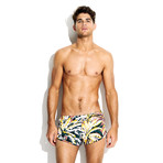 Charlie Trainer Short // Cocoa Palm Print (S)