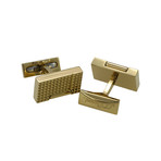 S.T. Dupont Lighter Cufflinks // Yellow Gold