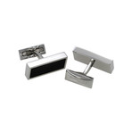 S.T. Dupont Defi Cufflinks // Caoutchouc