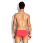 Charlie Lifeguard Swim Brief // Coral Red (S)