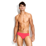 Charlie Lifeguard Swim Brief // Coral Red (S)