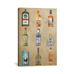 Liquor Bottles // 5by5collective (26"W x 18"H x 0.75"D)