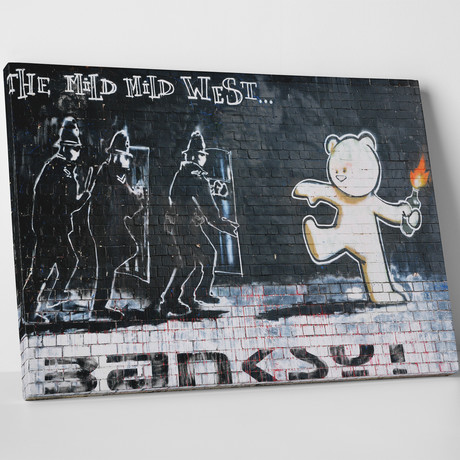 Mild, Mild West (20"W X 16"H X 0.75"D) - Banksy - Touch Of Modern