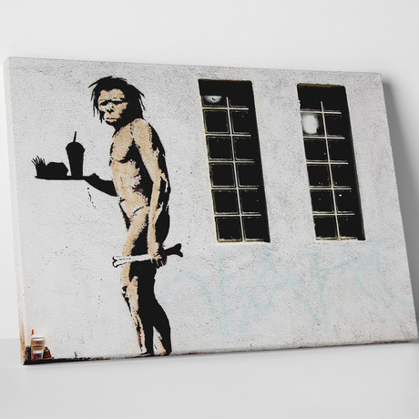 Fast Food Caveman (20"W x 16"H x 0.75"D)