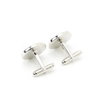 Genuine Alligator Cufflinks // Grey