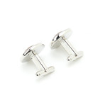 Genuine Alligator Cufflinks // Chestnut Brown