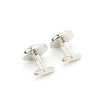 Genuine Alligator Cufflinks // Navy Blue