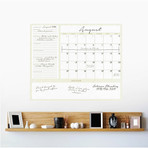 Dry Erase 1-Month Calendar Decal