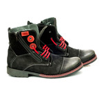 Contrast Lace Boot // Black (Euro: 43)