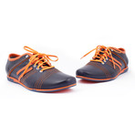 Contrast Sneaker // Navy + Orange (Euro: 40)