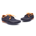 Moc-Toe Derby // Navy + Orange (Euro: 41)