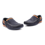 Driving Shoe // Navy + Orange (Euro: 42)