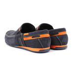 Driving Shoe // Navy + Orange (Euro: 42)