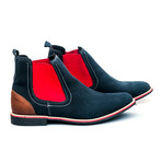 Two Tone Chelsea Boot // Navy + Red (Euro: 43)