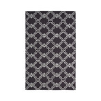 Moroccan Trellis Scroll Tile // Black (5' L x 8' H)