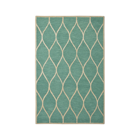 Moroccan Trellis Lattice // Emerald Green
