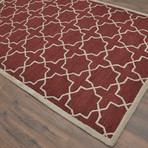 Moroccan Trellis Cecil Pantone // Marsala + Rust Paprika (5' L x 8' H)
