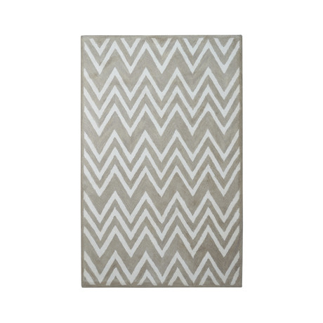 Moroccan Chevron Vera (Beige + Ivory)