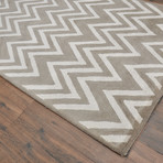 Moroccan Chevron Vera (Beige + Ivory)