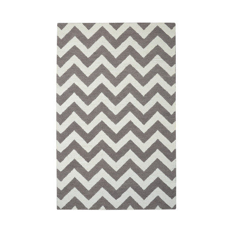 Moroccan Chevron (Brown + Ivory)