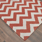 Moroccan Chevron (Brown + Ivory)