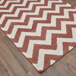 Moroccan Chevron (Brown + Ivory)
