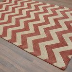 Moroccan Chevron (Brown + Ivory)