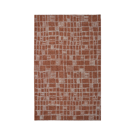 Modern Marvel Plaids // Paprika Rust (5' L x 8' H)