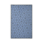 Modern Marvel Honeycomb // Blue (5' L x 8' H)