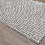 Modern Marvel Greek Key (Gray + Ivory)