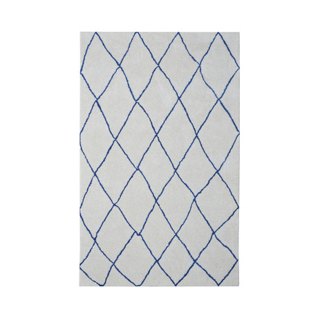 Moroccan Shag Trellis // Blue Ivory (Blue Ivory)